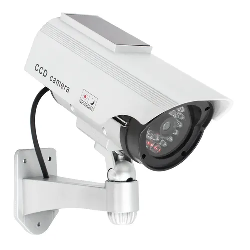 Kamera Attrappe für Außen - Dummy Kamera mit Wandhalterung