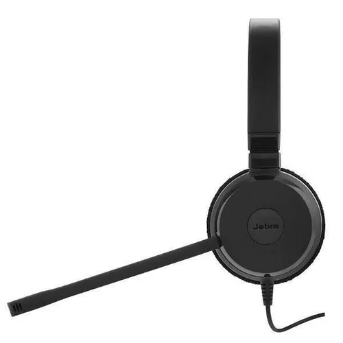 Jabra Evolve 20 UC Duo - Schnurgebundenes Stereo-Headset - Headset mit optimiertem Sound für Anrufe und Musik, passive Geräuschunterdrückung und einfacher Anrufsteuerung für effiziente Kommunikation.