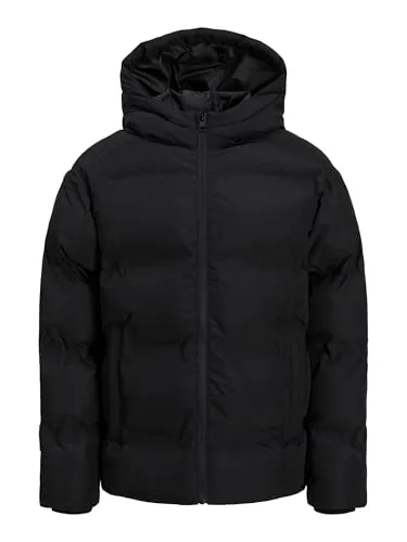 Jack & Jones Essential Soho Hooded Puffer Winterjacke Kinder - Funktionsjacken für Kinder, ideal für kalte Wintertage mit warmem Futter, windabweisend und praktischen Reißverschlusstaschen.
