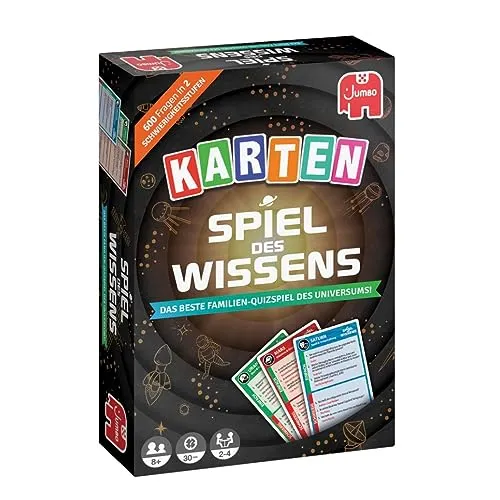 Jumbo Spiele GmbH Spiel des Wissens Kartenspiel *Neu* - Unterhaltsames Kartenspiel für die ganze Familie, ideal für Spielabende und Wissensabenteuer.