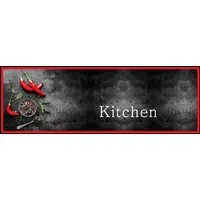 Küchenläufer Cook&Wash 50x150 cm - Stylish und pflegeleicht - Tür- & Bodenmatten, in Anthrazit, Rot oder Schwarz, aus strapazierfähigem Polyamid, waschbar und ideal für eine saubere Küche.