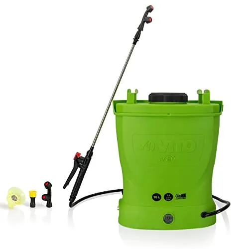Vito Drucksprüher mit Akku, 12 V, 16 l, bis 6 bar, max. Akkulaufzeit 4 h, Ladegerät inklusive, Pflanzen, Gärten, Dächer