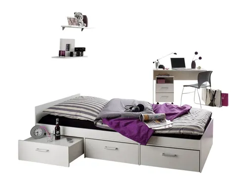 Storado Jugendzimmer-Set Berlin weiß / eiche nelson Colli 1 bis 4 (EAN 4260498522767), (siehe Artikelbeschreibung)