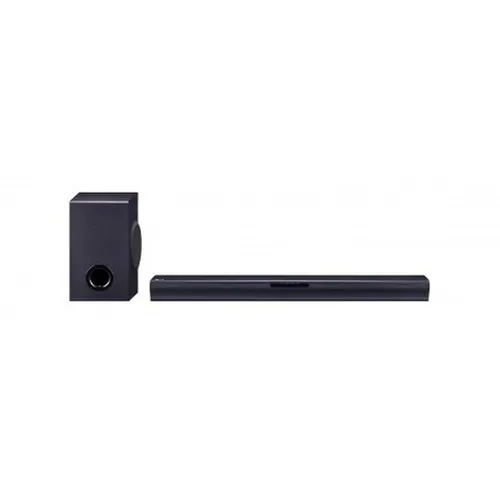 LG SQC1 Soundbar - 160 W Leistung, 2.1 Kanäle mit Dolby-Digital-Surround-Sound und starkem Bass, Bluetooth und USB für flexibles Audioerlebnis