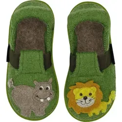 Nanga Jungle Kings 2.0 Kinder Hausschuh - Bequeme Kinderhausschuhe aus 100% natürlichen Materialien. Mit rutschfester Naturkautschuk-Sohle für besseren Halt und optimalen Komfort. Ideal für kleine Entdecker!