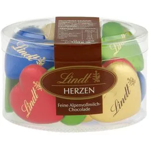 Lindt Minischokolade Schokoladenherzen Mischung, 15 Stück, 300g