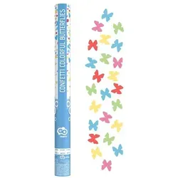 Konfettikanone Schmetterlinge bunt 60 cm