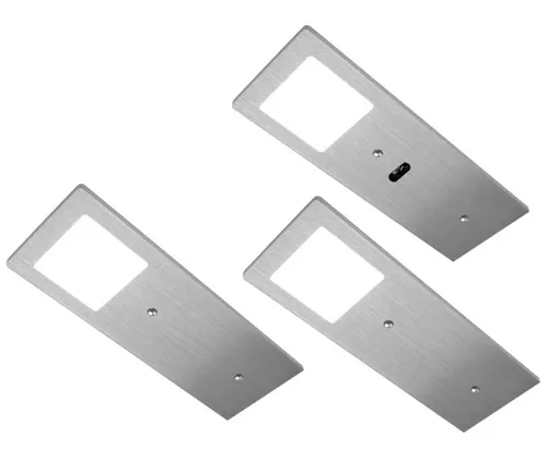 LED Unterbauleuchte dimmbar 3-er Set Küchenleuchte Eco-Pad F Lichtfarbe regelbar