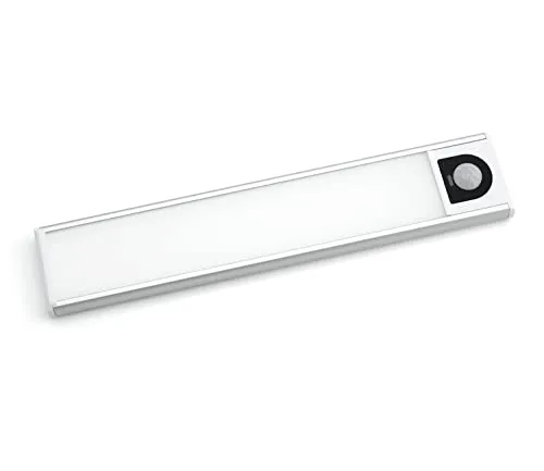 PRECORN 20 cm Sensor Licht mit 31 LED´s Schrankbeleuchtung LED Lichtleiste mit USB-C wiederaufladbar Schranklicht mit Bewegungsmelder LED Küchenleuchte Kleiderschrank Nachtlicht Treppe