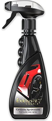 Exklusiv Chemie® Carnauba Sprühwachs | Sprühwachs für Auto | Autopolitur für Glanz und Schutz | Hochglanzpolitur | Auto Wax Versiegelung | Ceramic Versiegelung Auto | 500 ml