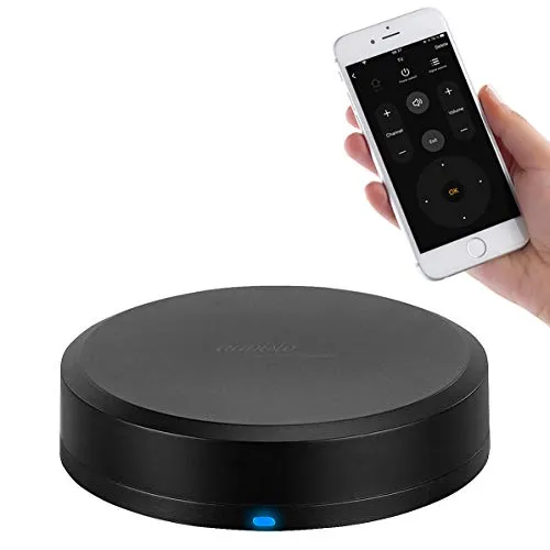 auvisio Alexa Thermometer: Lernfähige IR- & Funk-Fernbedienung, Temperatur/Luftfeuchtesensor, App (Amazon Fernbedienung, IR-Universal-Fernbedienung, Luftbefeuchter für Heizung)
