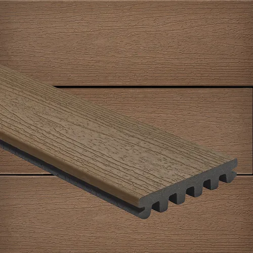 Terrassendielen Trex Enhance Basics WPC Holzstruktur mit Nut L: 4,88 m Saddle