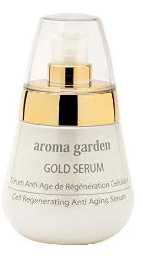 24k Gold Serum - Veganes Anti-Aging Serum für strahlende Haut - Tagespflege mit 24k Gold & Hyaluronsäure für sofortige Hautregeneration. Mildert Falten und Unreinheiten, ideal für empfindliche Haut.