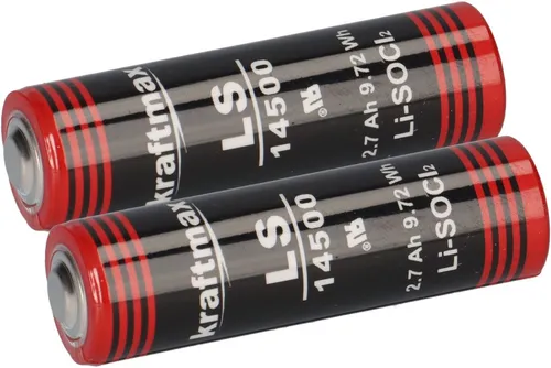 XCell 2x Kraftmax Lithium 3,6V Batterie LS14500 ER14505 AA - Zelle Batterie