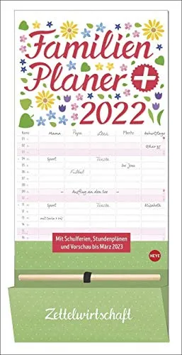 Familienplaner plus Tasche Kalender 2022