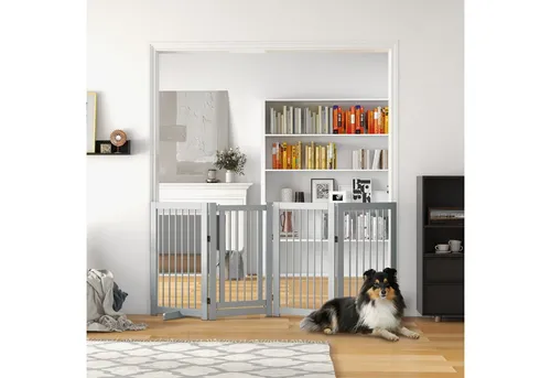 PawHut Absperrgitter Hund 220 x 91 cm von PawHut