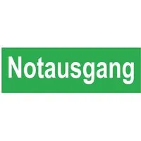Warn- und Hinweissschild Notausgang 30 cm x 15 cm Nachleucht. PST