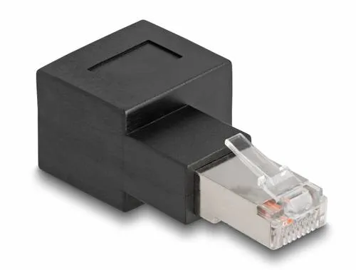 Delock RJ45 Netzwerk Adapter [1x RJ45-Stecker - 1x RJ45-Buchse] Schwarz