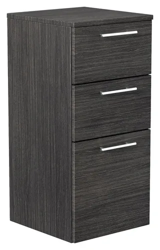 Magnolia Home Garderoben-Set Midischrank 75cm Anthrazit gemasert - Garderoben-Set: Hochwertiger Midischrank in Anthrazit mit Softclose-Schubladen und Tür für maximalen Komfort, ideal für stilvolle Badezimmer.