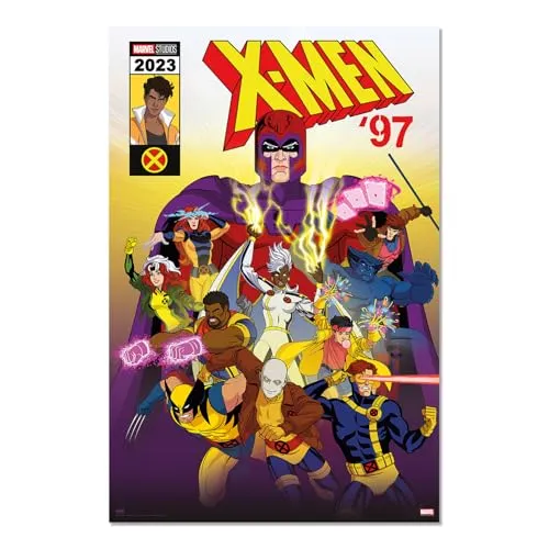 Grupo Erik Poster Marvel X-Men Kunstdruck - Deko Wohnzimmer oder Deko Schlafzimmer - Deko Zimmer - Größe 61 x 91 - Offizielle Marvel Fanartikel