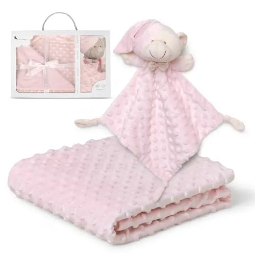 Interbaby PD001-02 Babydecke mit doudou Bear, rosa, 0.72 kg