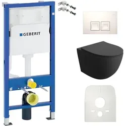 Geberit Wc Set Mit Vorwandelement, Wand-wc Und Spülknopf