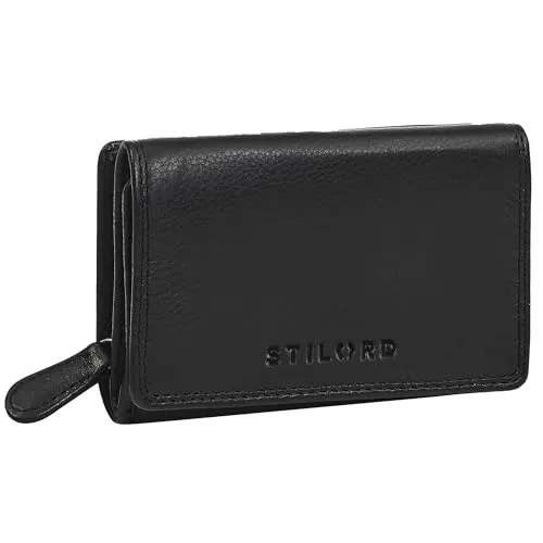 STILORD 'Bloom' Echt Leder Portemonnaie - Damen-Geldbörsen mit RFID Schutz, kompakt und elegant, bietet Platz für 9 Karten und ist das perfekte Accessoire für stilbewusste Frauen.