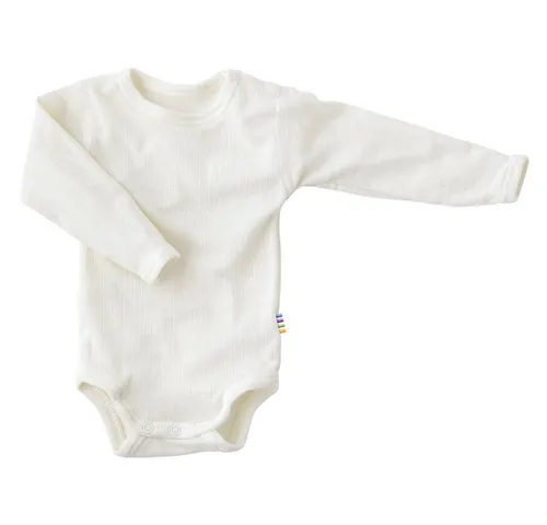 Joha Baby Jungen Langarm Body Wolle-Seide, natur, 80 - Bodys für Baby-Jungen aus superweicher Merinowolle mit Seide, ideal für perfekten Temperaturausgleich und hautfreundlich. Druckknöpfe an Schulter und Schritt erleichtern das Umkleiden.