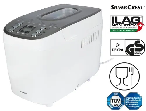 Brotbackautomat Mit 16 Programmen SILVERCREST 3 wählbaren Bräunungsstufen NEU