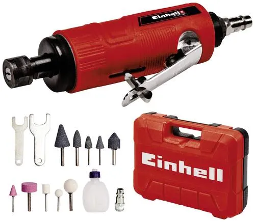 Einhell Druckluft-Stabschleifer TC-PP 220 - Druckluftgerät für Schleifen, Polieren, Gravieren, inklusive 10 Schleifstifte und praktischem Koffer