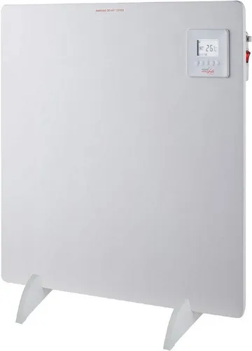 Melchioni Heizgerät Blanco Plus Keramik-Heizpaneel - Heizlüfter für Räume von 9-12 qm mit Wochentimer, Überhitzungsschutz und Fensteröffnungssensor für effiziente und sichere Wärmeverteilung.