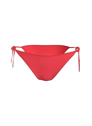 Calvin Klein Swimwear Bikini-Hose STRING SIDE TIE mit großem Logo hinten - Badeslips mit individuellem Sitz und markantem Logo, aus hochwertigem elastischem Material für optimalen Tragekomfort. Perfekt für stilvolle Sommertage am Strand.
