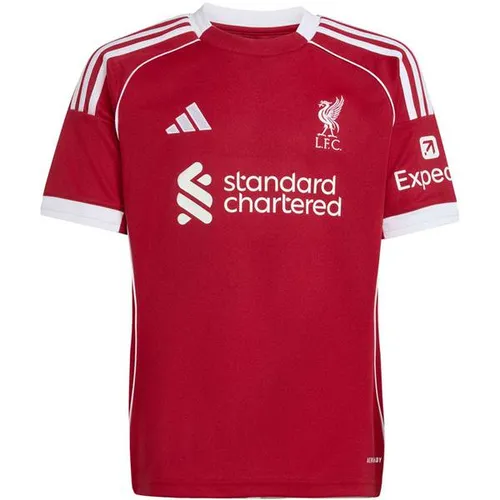 ADIDAS Kinder Trikot Liverpool FC 25/26 Heim - Trikots für Kinder und Teens, feuchtigkeitsregulierendes AEROREADY für optimalen Tragekomfort und der Liver Bird auf der Brust zeigt die Verbundenheit zum Team.