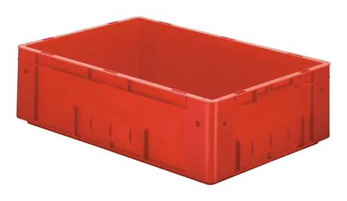 LA KA PE Transportkasten VTK 600/175-0 rot - Robuster Transportkasten für sicheres Verstauen, ideal für den professionellen Einsatz in Werkstätten und auf Baustellen.