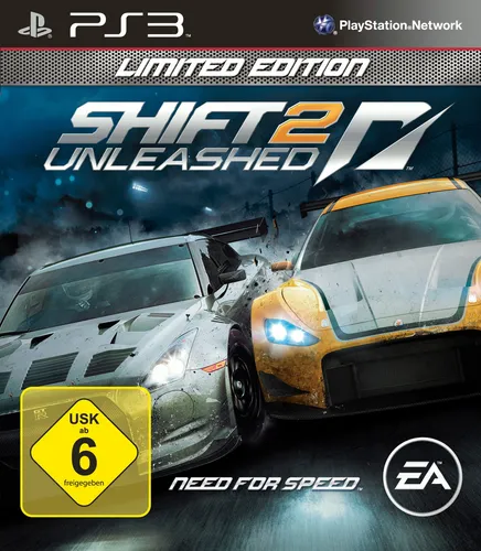 Shift 2 Unleashed - Limited Edition - Rennspiel für PS3/Xbox 360, bietet ein realistisches Fahrgefühl mit verbesserten Grafiken und aufregenden Strecken.