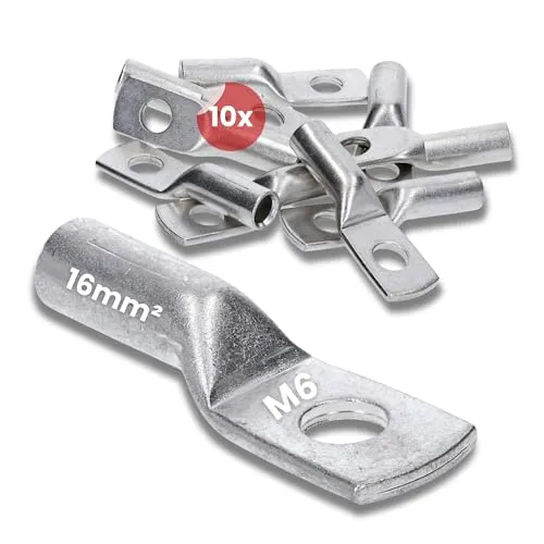 Stück Kalitec DR16-6 Press-Kabelschuh 16mm² M6 I Verbinder nach DIN 46235 I Made in Germany 10