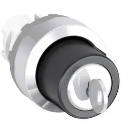 ABB 1SFA611281R2001 M2SSK2-201 Wahlschalter Chrom, Schwarz 1St.