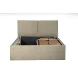 Halmon Schlafkomfort Polsterbett Milano, Beige, 120x200 cm