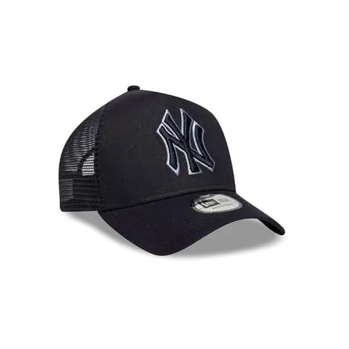 New Era A-Frame Mesh Trucker Cap - New York Yankees Navy - Stylische Trucker Cap für Herren in Navy, ideal für die Freizeit. Mit atmungsaktivem Mesh und bequemem Tragekomfort, perfekt für sommerliche Tage.