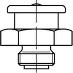 DIN 3404 Flachschmiernippel 5.8 G mit rundem Kopf - Schmiernippel, galvanisch verzinkt, ideal für langlebige Schmierlösungen in Maschinen und Fahrzeugen, 25 Stück im Set.