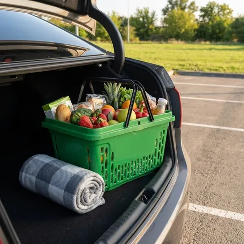 VK323= Einkaufskorb grün 28 Liter mit 2 Tragegriff Körbe Einkaufskorb Trage Korb