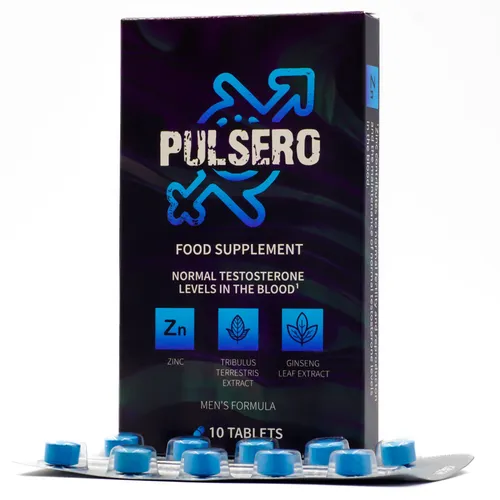 PULSERO – 10 blaue Tabletten für Männer | Vitalität & Energie