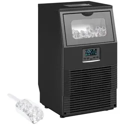 HOMCOM Eiswürfelmaschine 30 kg/24H - Kommerzielle Eismaschine in Schwarz - Erleben Sie die HOMCOM Eiswürfelmaschine, die täglich 30 kg Eis produziert. Ideal für Bars, Restaurants und Zuhause. Mit Selbstreinigungsfunktion und elegantem Design sorgt sie für erfrischende Getränke in kürzester Zeit.