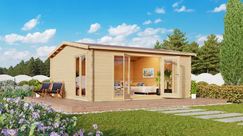 Fjordholz Gartenhaus Modell Davos 70 B