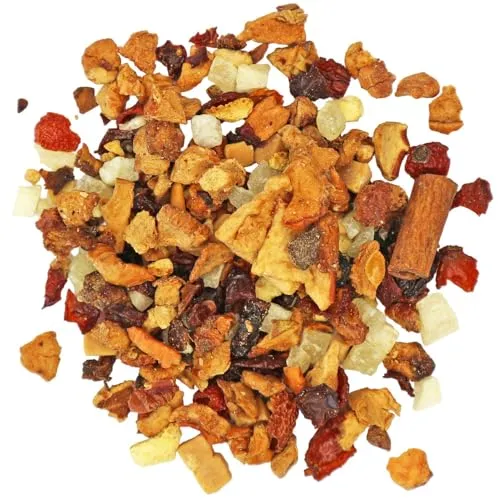 Schrader | Früchtetee Bratapfel | Mit winterlich-fruchtigem Bratapfel-Rum-Geschmack | vegan | 125 g