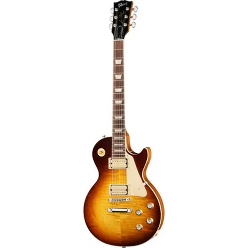 Gibson Les Paul Standard 60s Double Trouble Vintage Tobacco Burst - Gitarren, Original Collection mit AA Riegelahorn und Mahagoni, ausgestattet mit Burstbucker Tonabnehmern für erstklassigen Sound, inklusive Koffer.