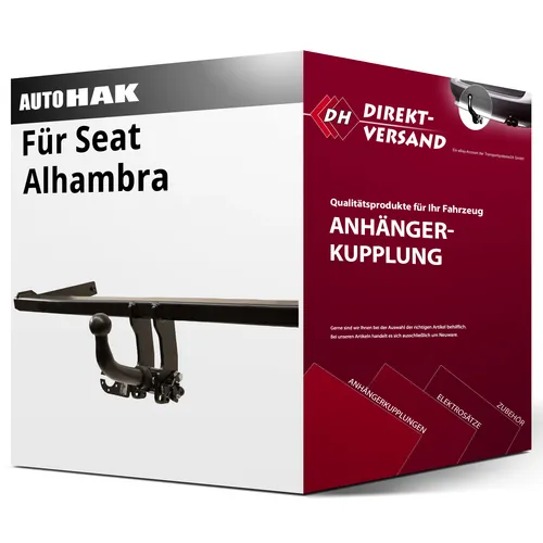 Abnehmbare Anhängerkupplung für Seat Alhambra (2000-2010)