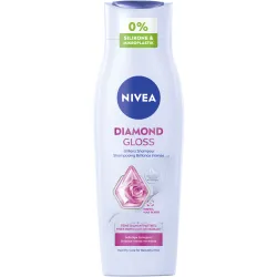Beiersdorf AG NIVEA Hair Care Diamant Glanz Mildes Shampoo, Haarshampoo mit Diamantpartikeln für intensive Pflege & Diamantglanz, 250 ml - Flasche 81594