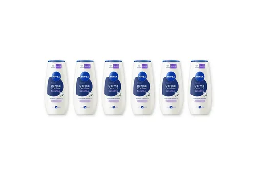 Nivea Duschpflege Derma Control Restore 6 x 250ml mit Hyaluron und Vitamim E, 6-tlg.