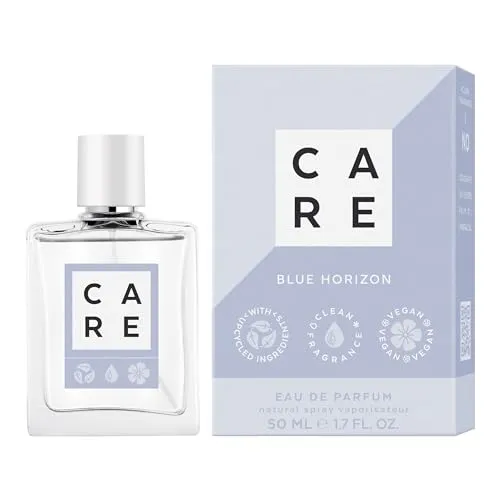 CARE® Blue Horizon Eau de Parfum 50ml - Nachhaltiges Eau de Parfum für Damen mit floral-maritimem Duft und fruchtigen Noten. Vegan und ohne kritische Inhaltsstoffe, für ein gutes Gefühl auf der Haut.